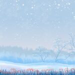 クリスマスの雪景色