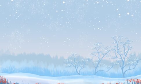 クリスマスの雪景色